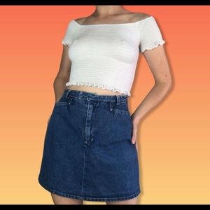 Vintage 90s denim skort